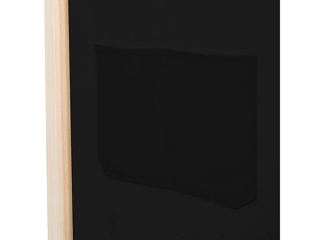 Mampara divisoria de 4 paneles Tela Negra 160x170x4 cm