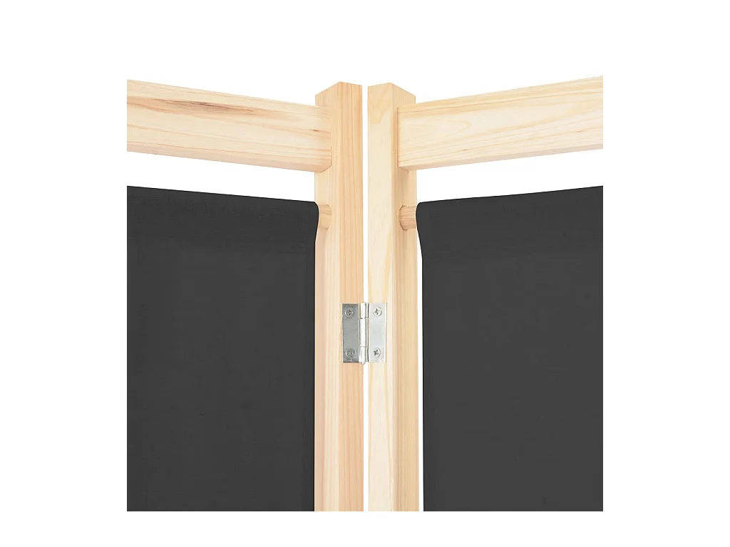 Parete divisoria a 6 pannelli Grigio 240 x 170 x 4 cm Tessuto