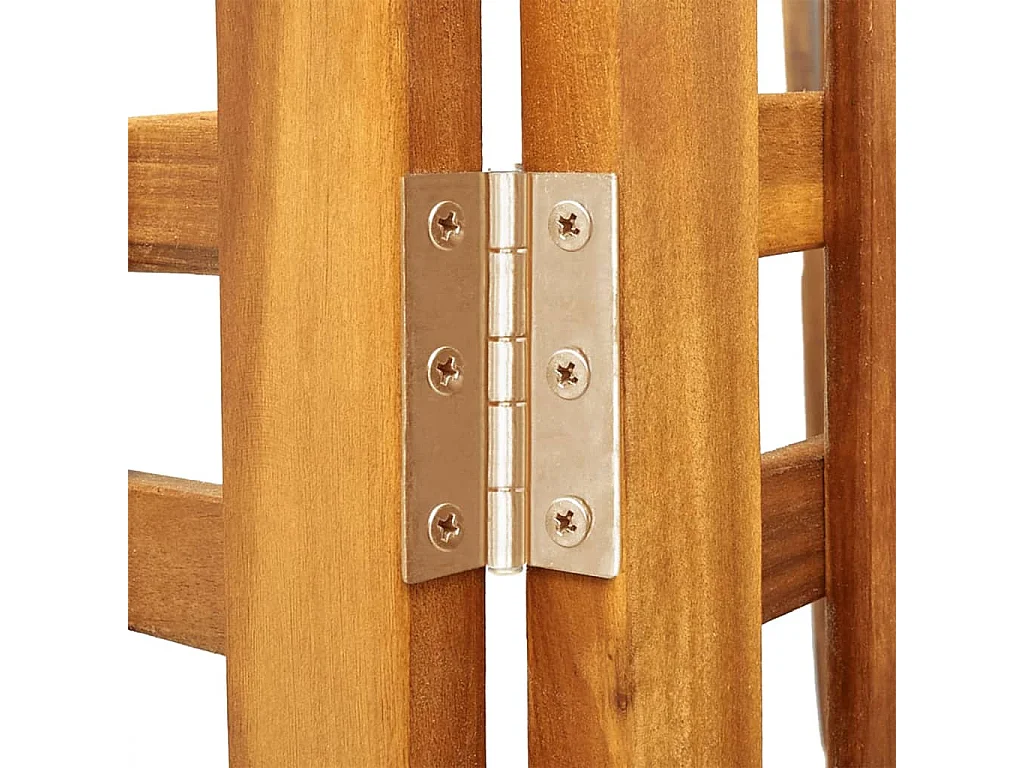 Parete divisoria a 3 pannelli 121,5x2x180 cm Legno di acacia