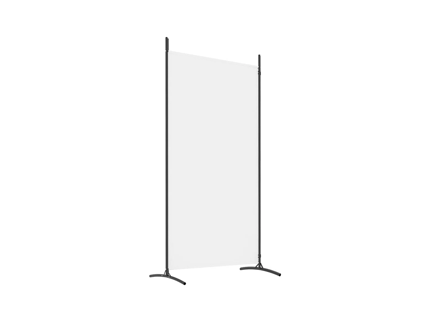 Parete divisoria a 2 pannelli Bianco 175x180 cm Tessuto