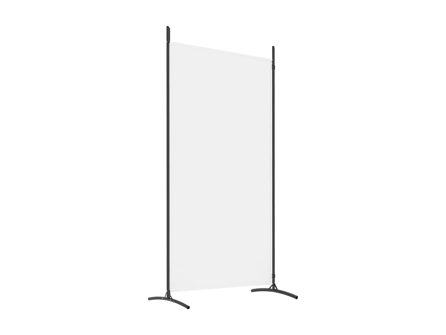 Cloison de séparation 2 panneaux Blanc 175x180 cm Tissu