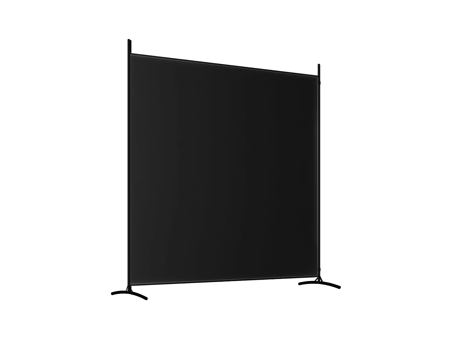 Cloison de séparation 2 panneaux Noir 348x180 cm Tissu