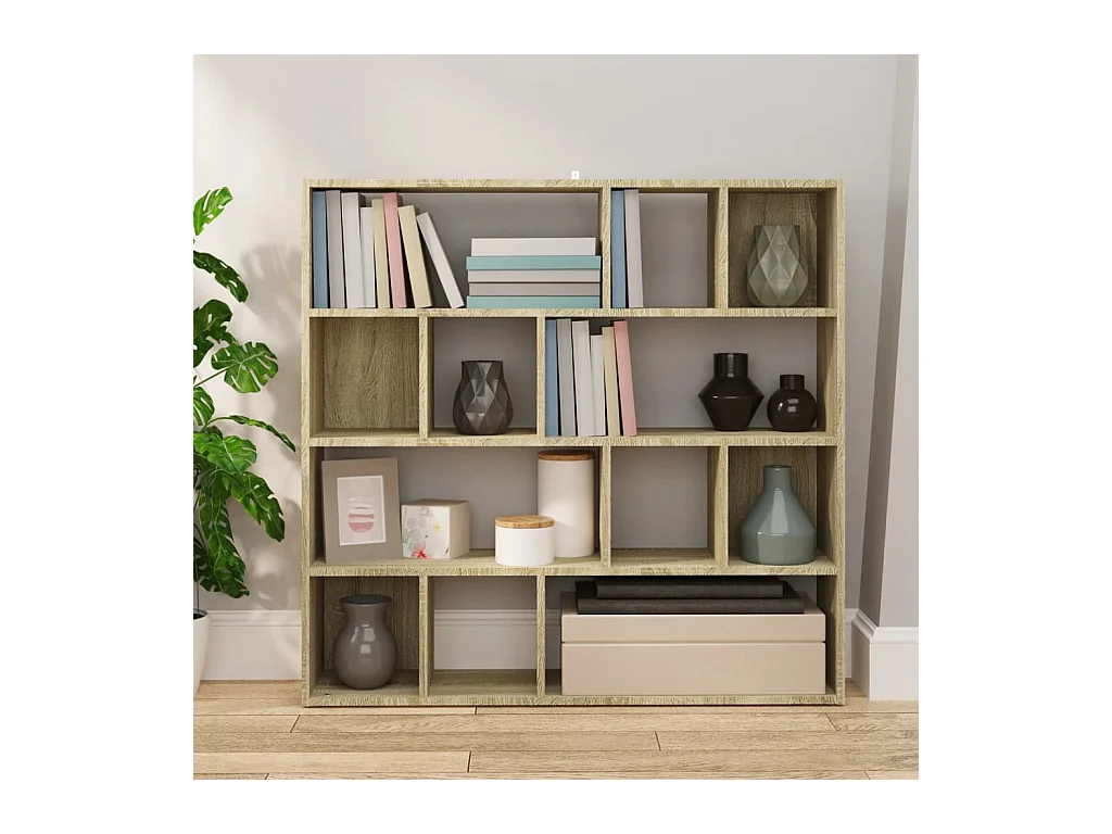 Boekenkast/kamerverdeler Sonoma eiken 105x24x102 cm