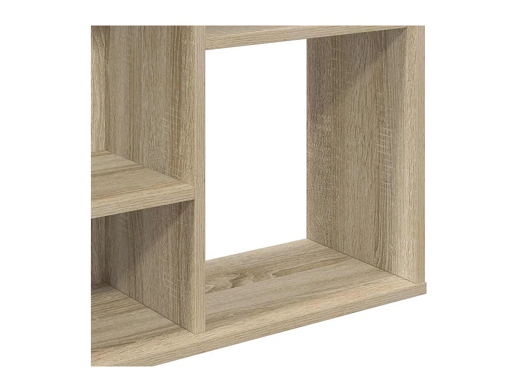 Biombo/Librería roble Sonoma 100x24x140 cm