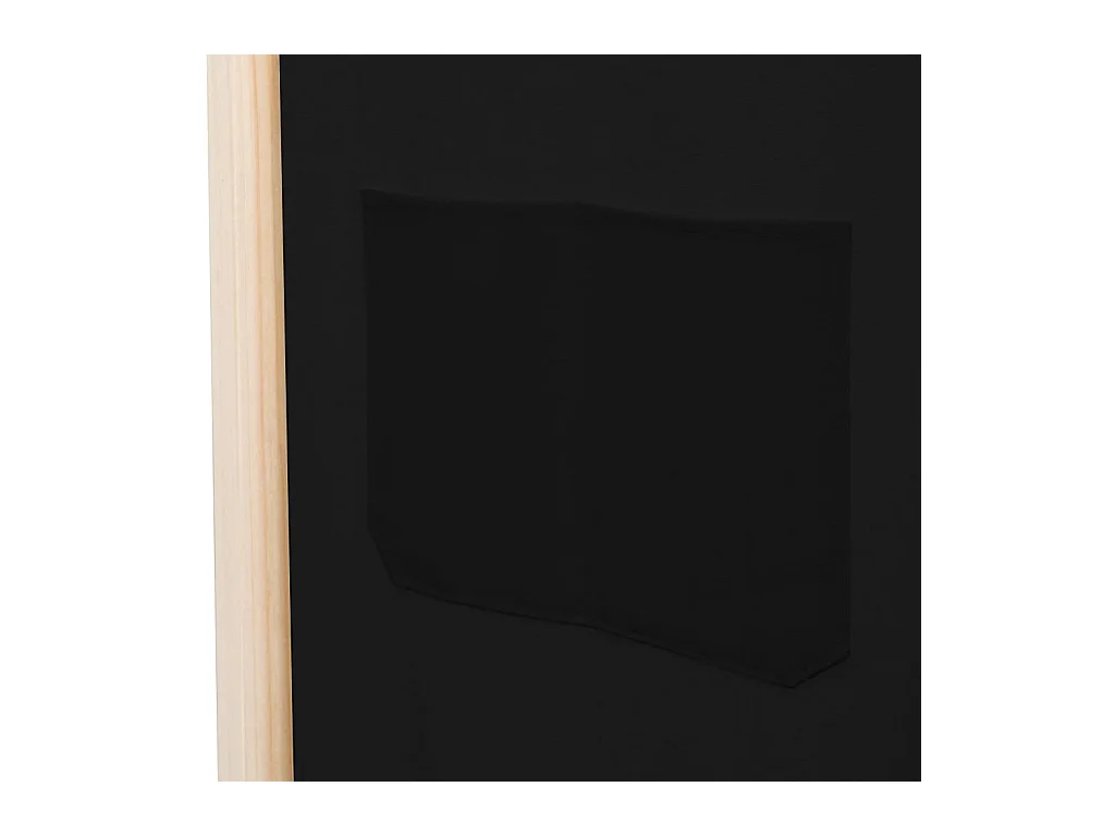 6-delige scheidingswand Zwart 240 x 170 x 4 cm Stof
