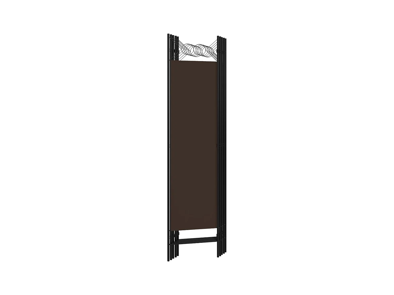 Cloison de séparation 5 panneaux Marron 200x180 cm