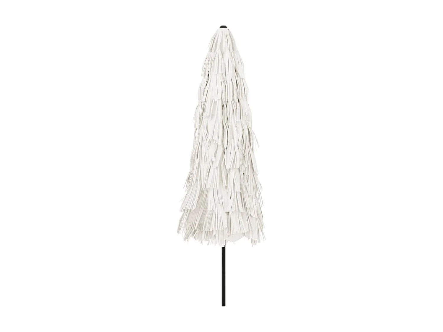 Parasol de jardin avec mât en acier blanc 324x324x247 cm