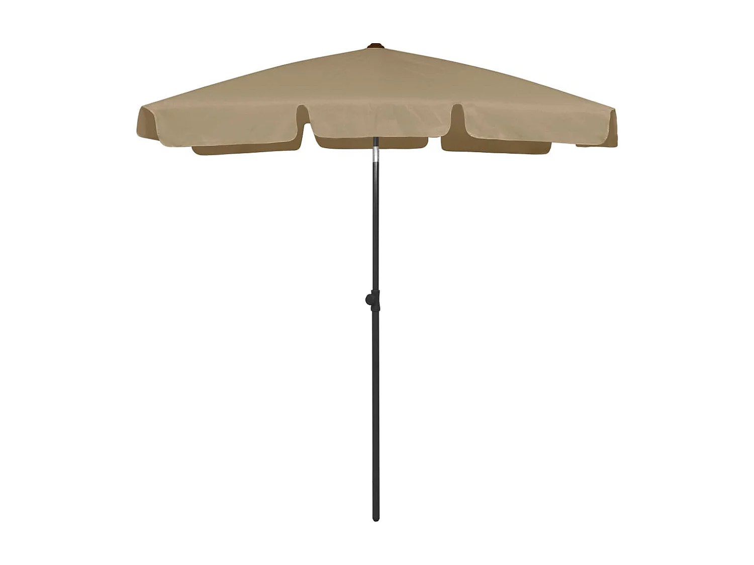 Taupe strandparasol 180x120 cm