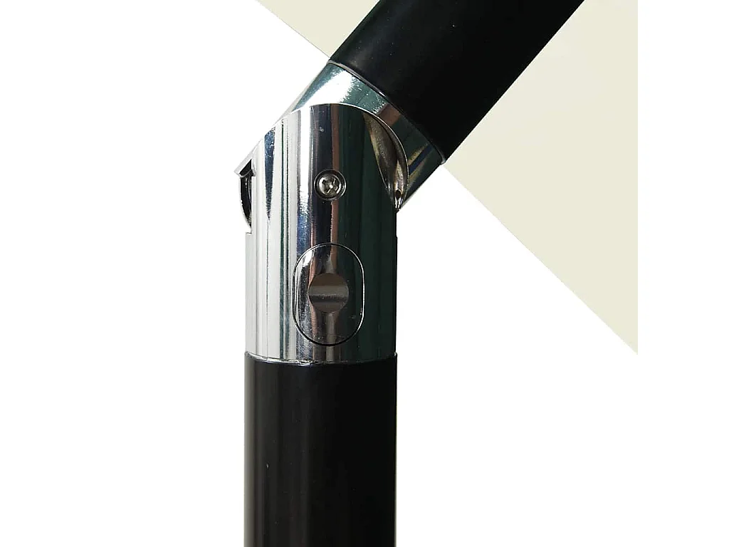 Parasol de jardin à 3 niveaux avec mât en aluminium sable