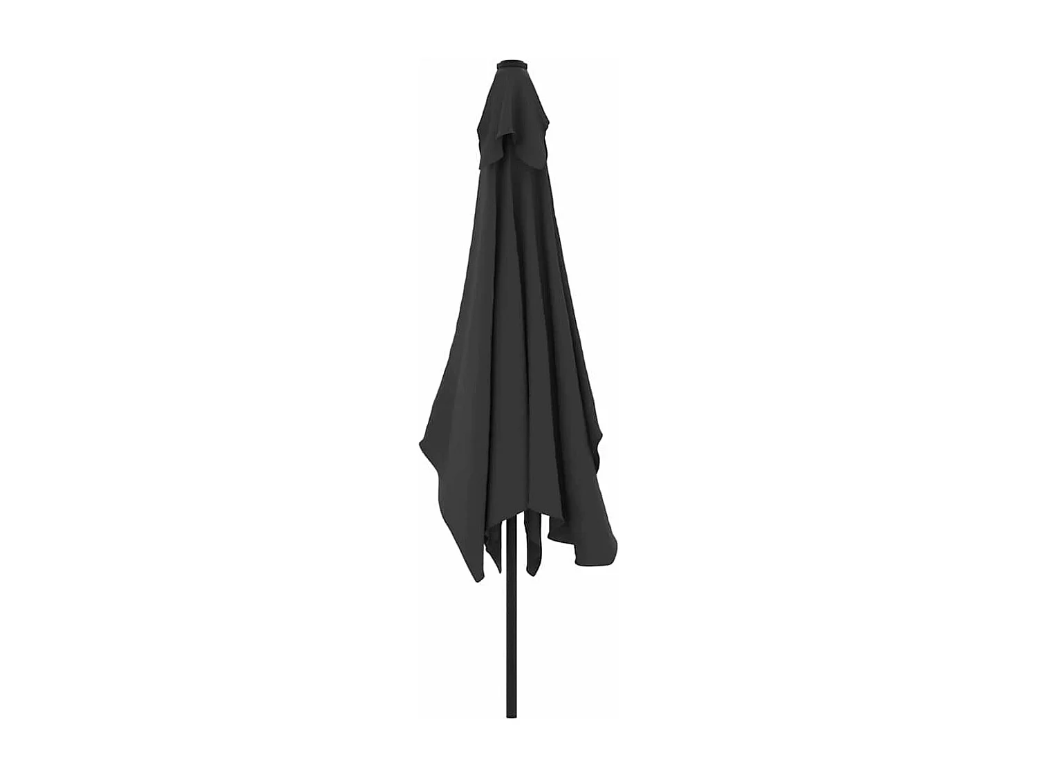 Parasol d'extérieur avec mât en métal 300x200 cm anthracite