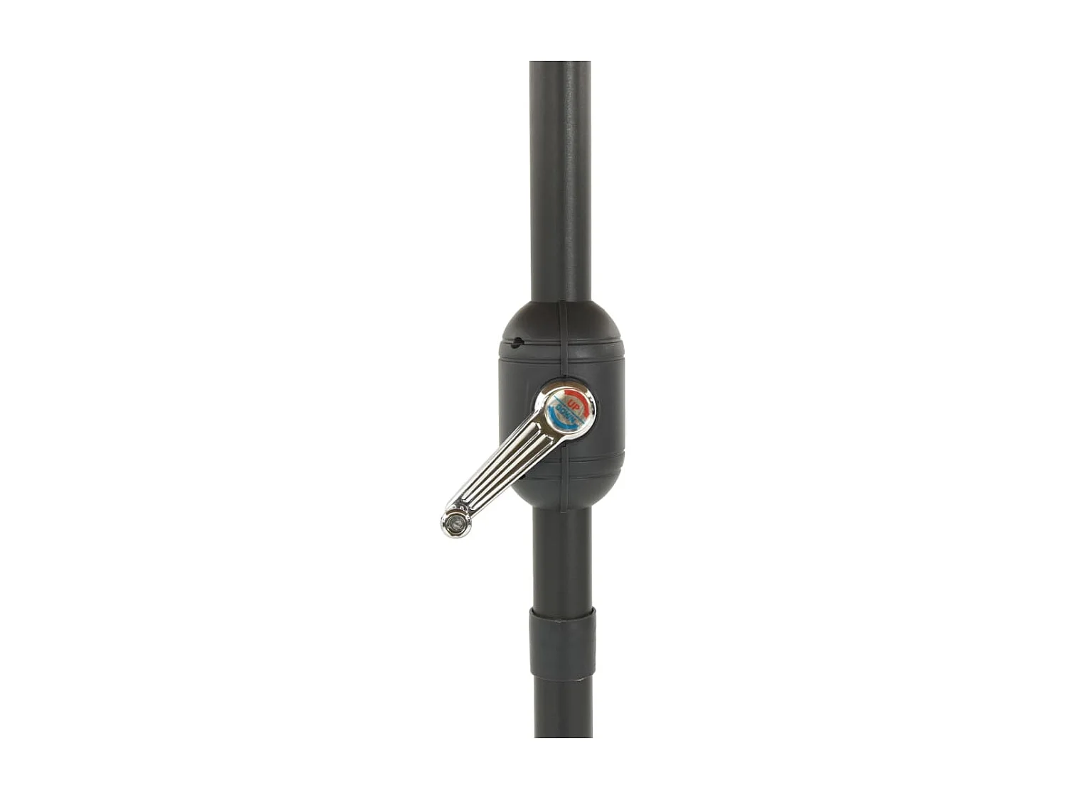 Ombrellone da giardino con palo in acciaio blu 324x324x247 cm