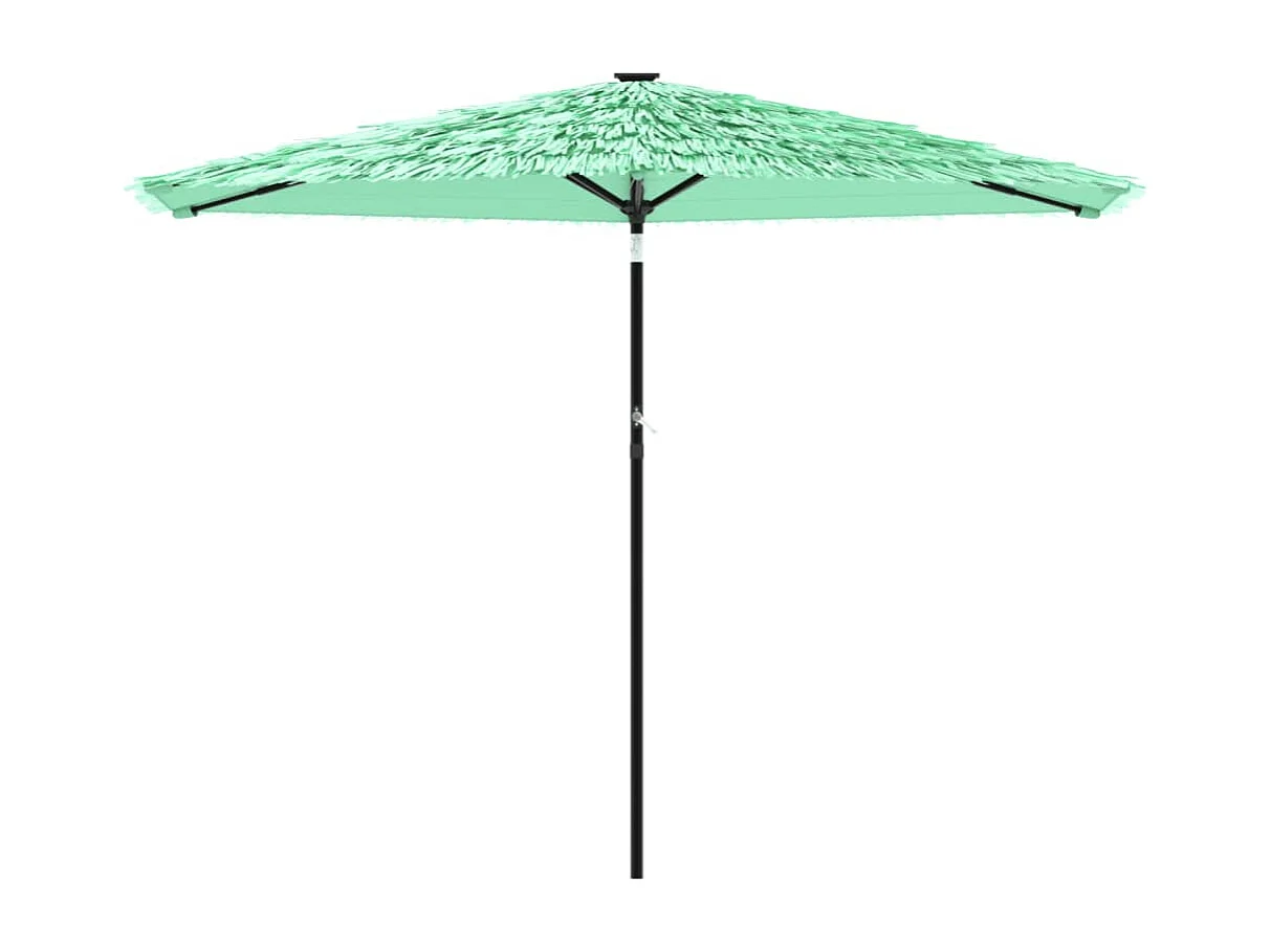 Parasol de jardin avec mât en acier vert 288x288x225 cm