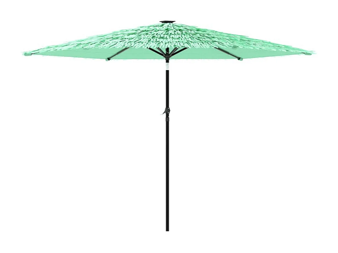 Parasol de jardin avec mât en acier vert 288x288x225 cm