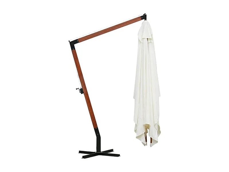 Parasol 300 x 400 cm Wit