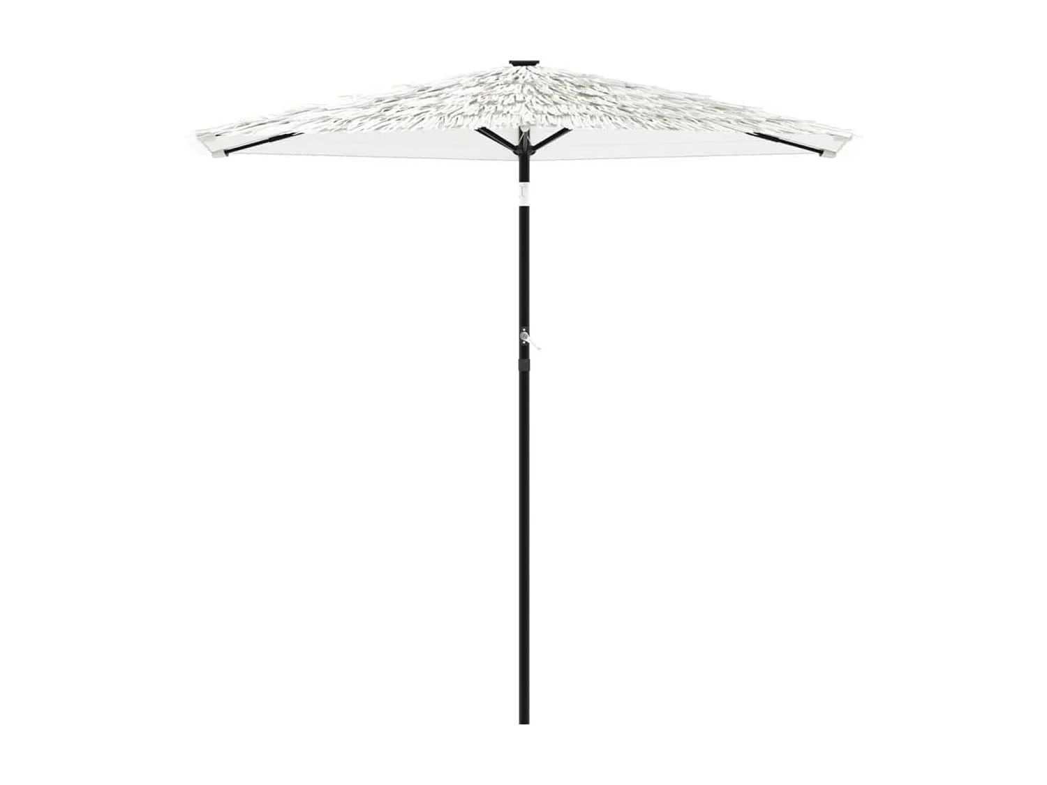 Parasol de jardin avec mât en acier blanc 223x223x213 cm