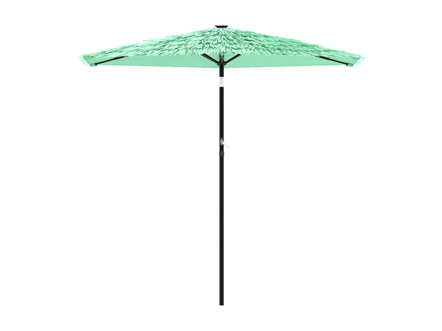 Parasol de jardin avec mât en acier vert 223x223x213 cm