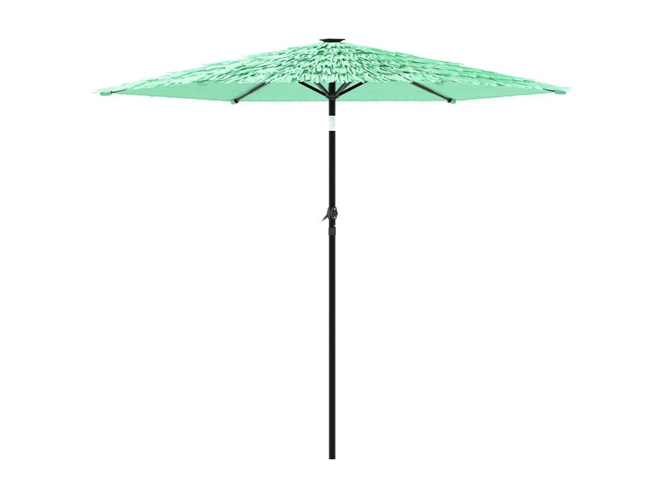 Parasol de jardin avec mât en acier vert 223x223x213 cm