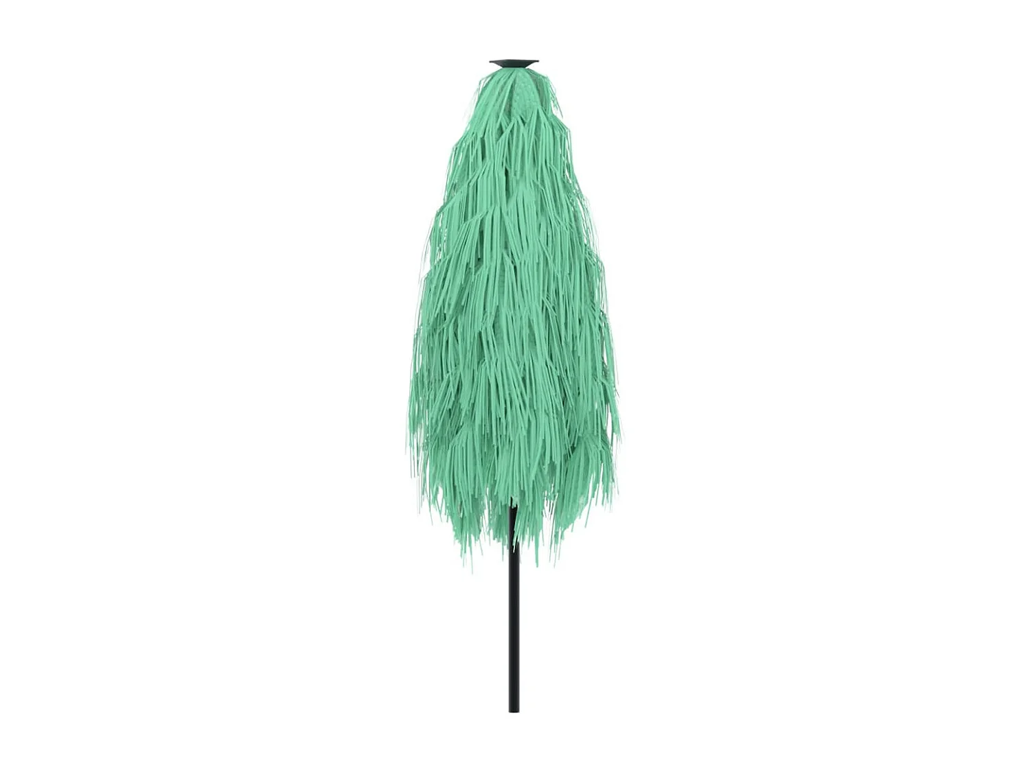 Parasol de jardin avec mât en acier vert 223x223x213 cm