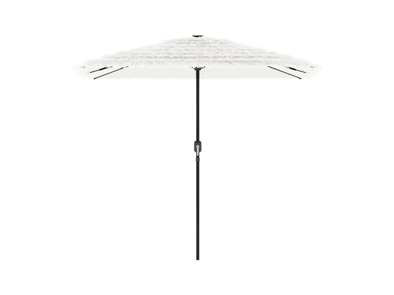 Ombrellone da giardino con palo in acciaio bianco 248x248x248 cm