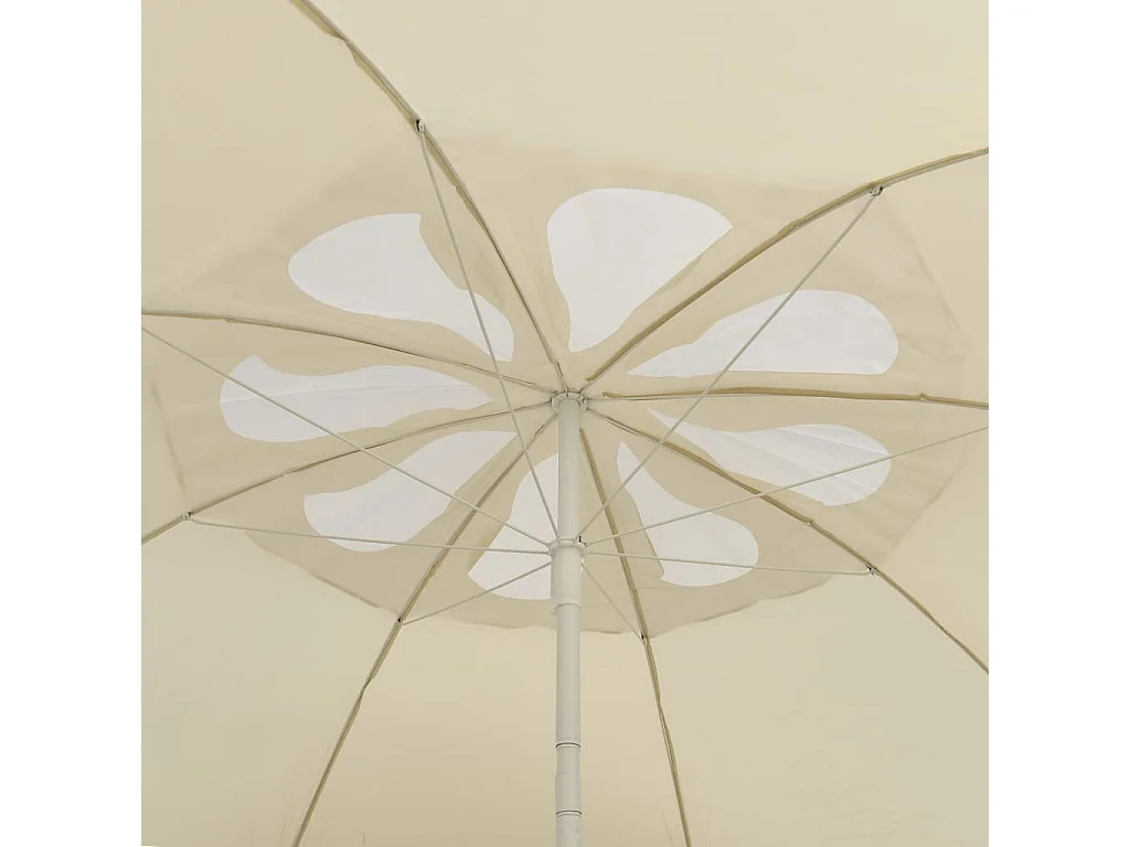 Parasol de plage jaune sable 300 cm