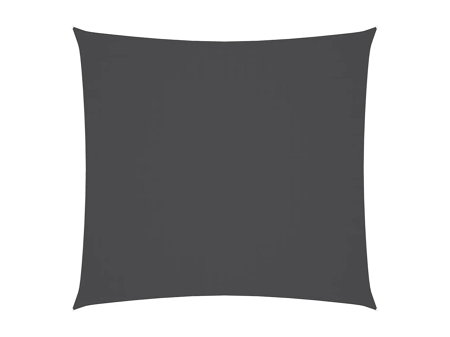 Parasol en tissu oxford carré 4x4 m anthracite