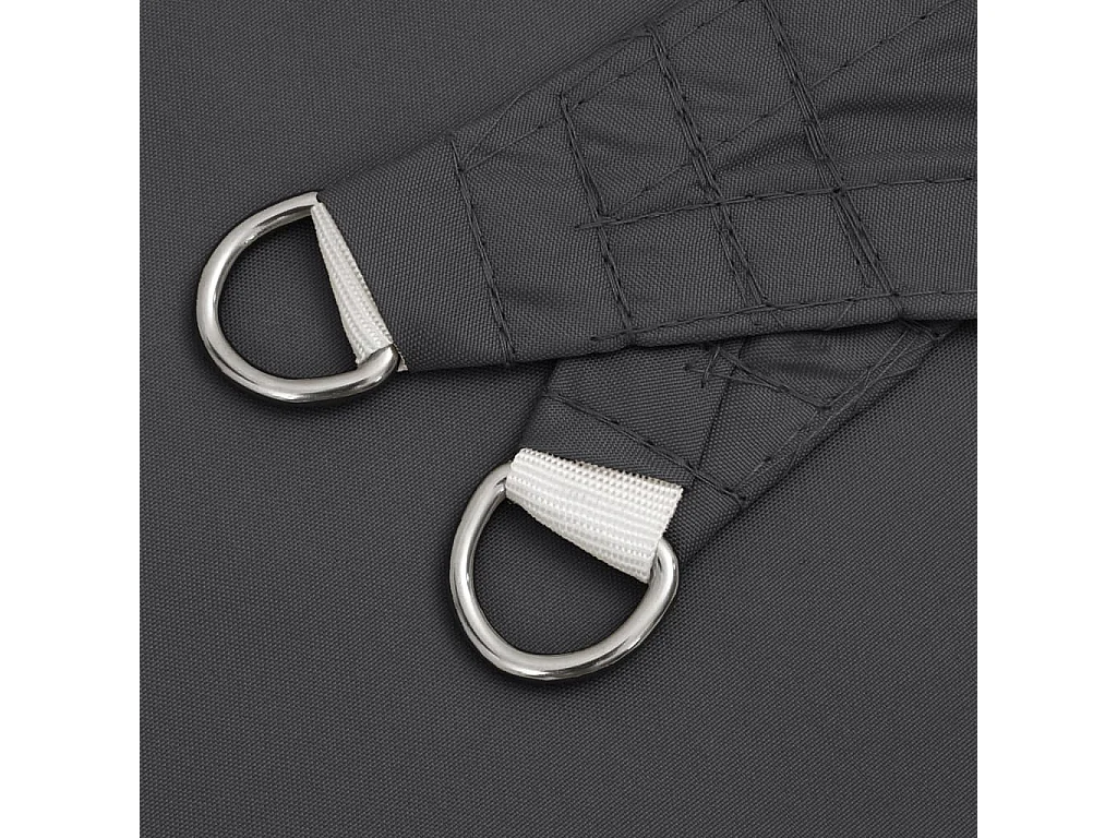 Parasol en tissu oxford carré 4x4 m anthracite