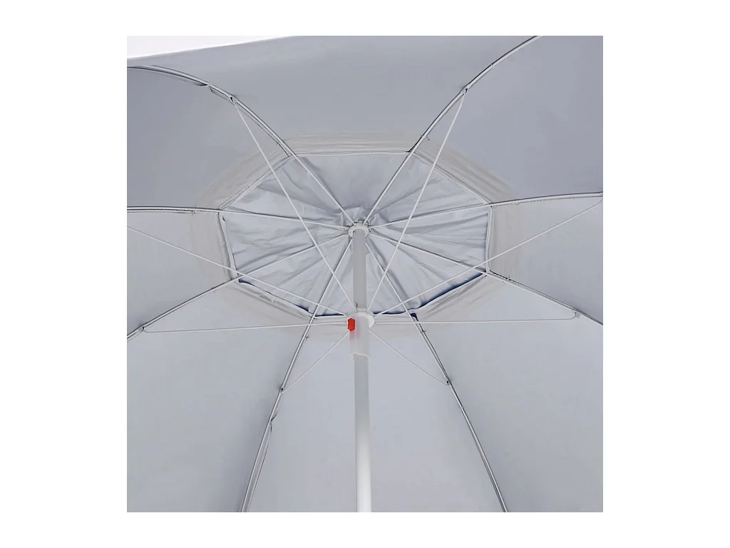 Strandparasol met zijwanden blauw 215 cm