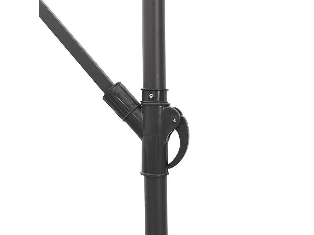 Ombrellone da giardino con palo in acciaio blu 290x290x238 cm