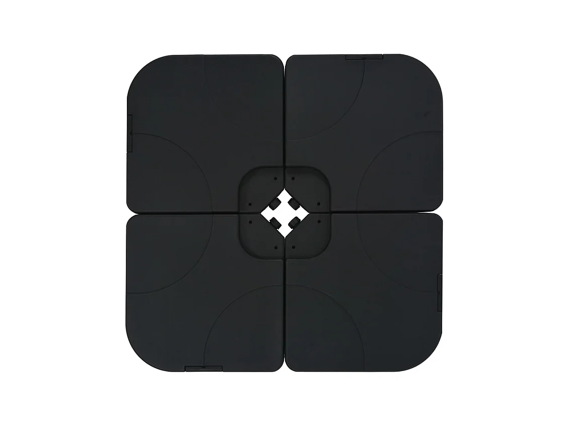 Parasol de jardin avec base portable anthracite