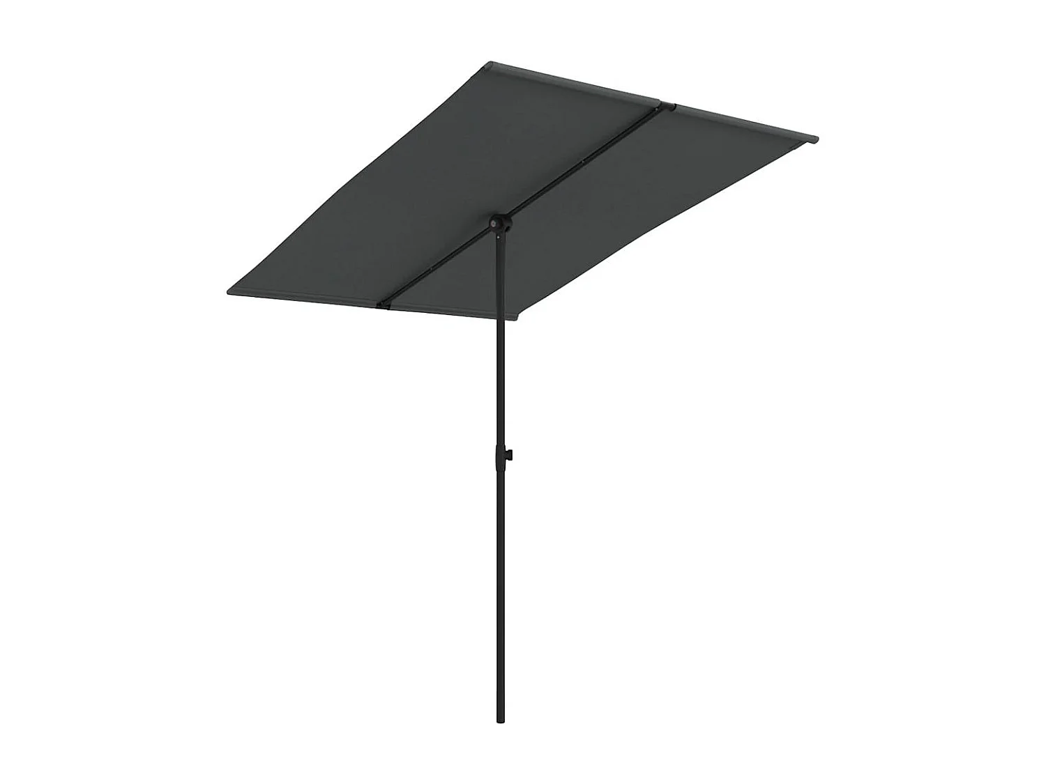 Parasol de jardin avec mât en aluminium 2x1,5 m Anthracite