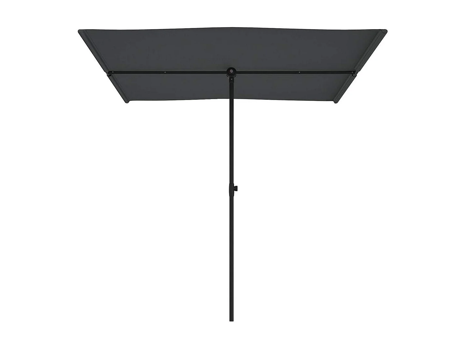 Parasol de jardin avec mât en aluminium 2x1,5 m Anthracite