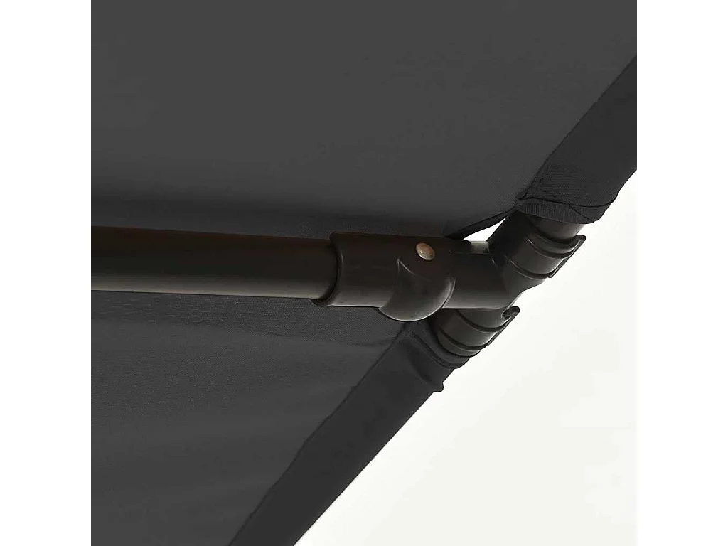 Parasol de jardin avec mât en aluminium 2x1,5 m Anthracite