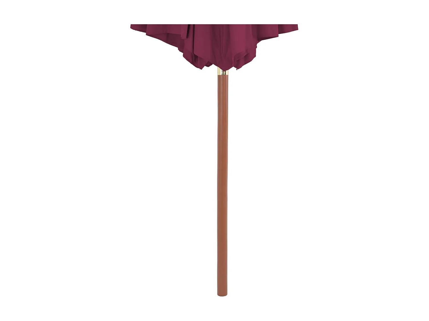Buitenparasol met houten paal 300 cm bordeauxrood