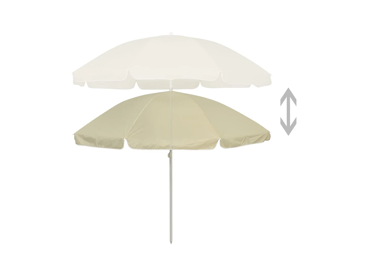 240 cm zandgele strandparasol