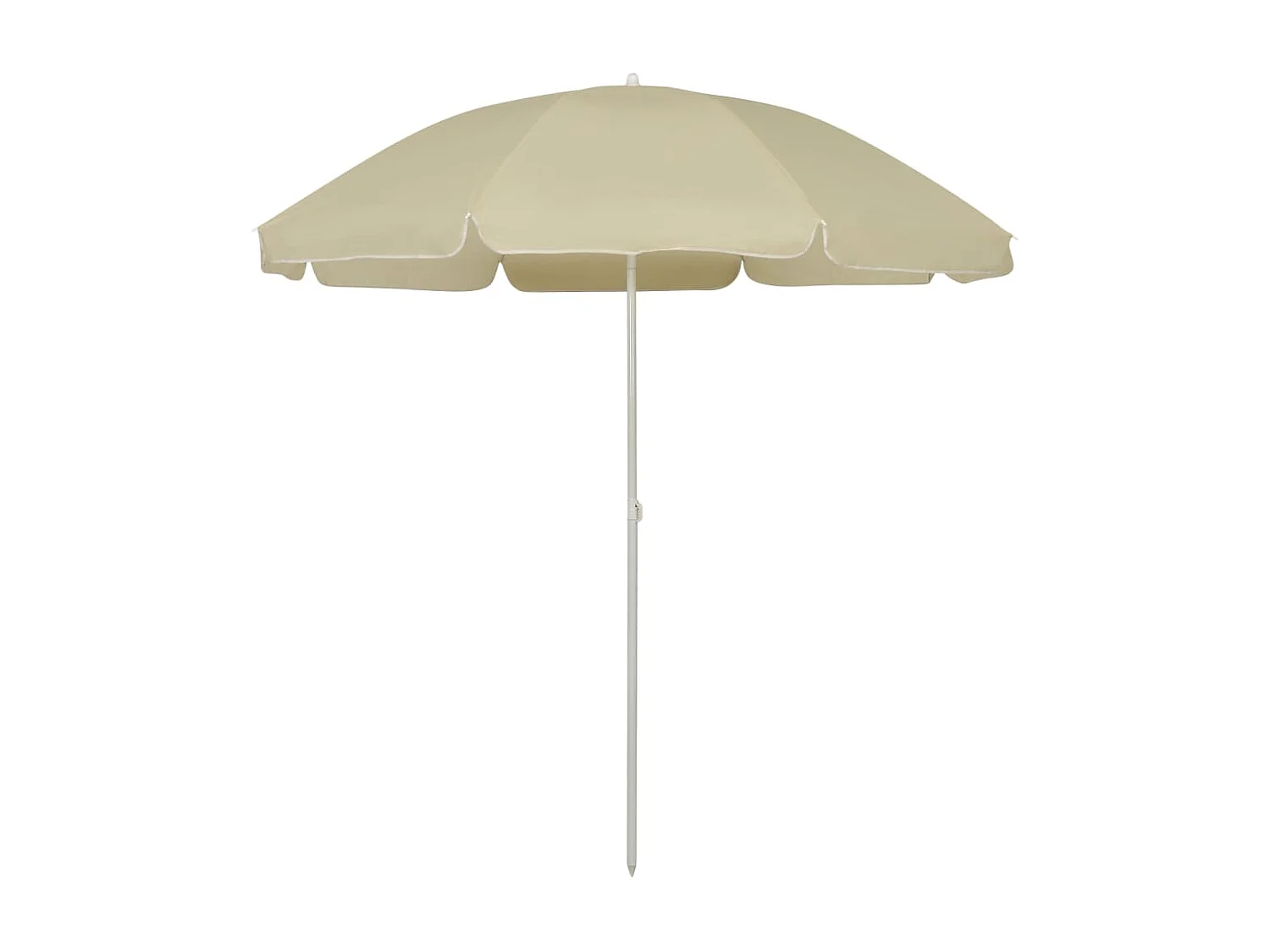 Ombrellone da spiaggia giallo sabbia 240 cm