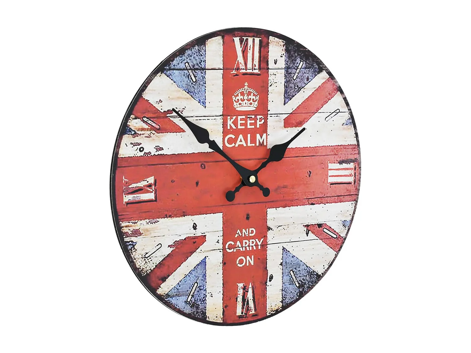 Horloge murale vintage Royaume-Uni 30 cm