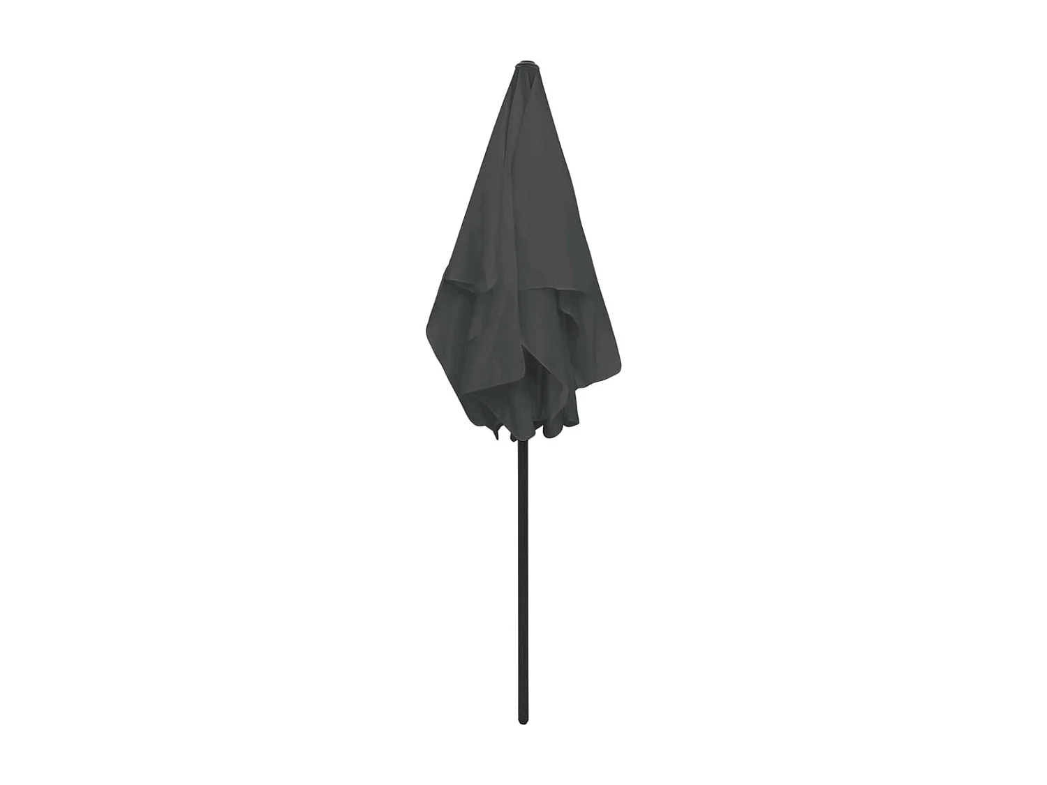 Antraciet strandparasol 180x120 cm