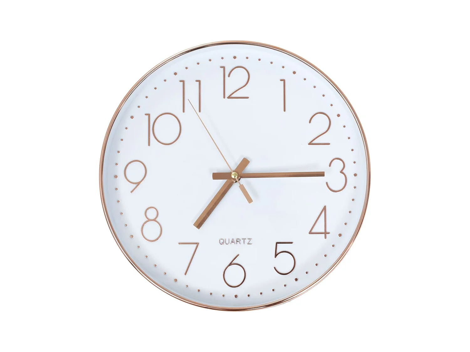 30 cm roségouden wandklok