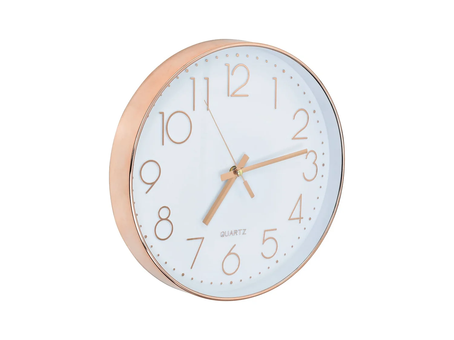 30 cm roségouden wandklok