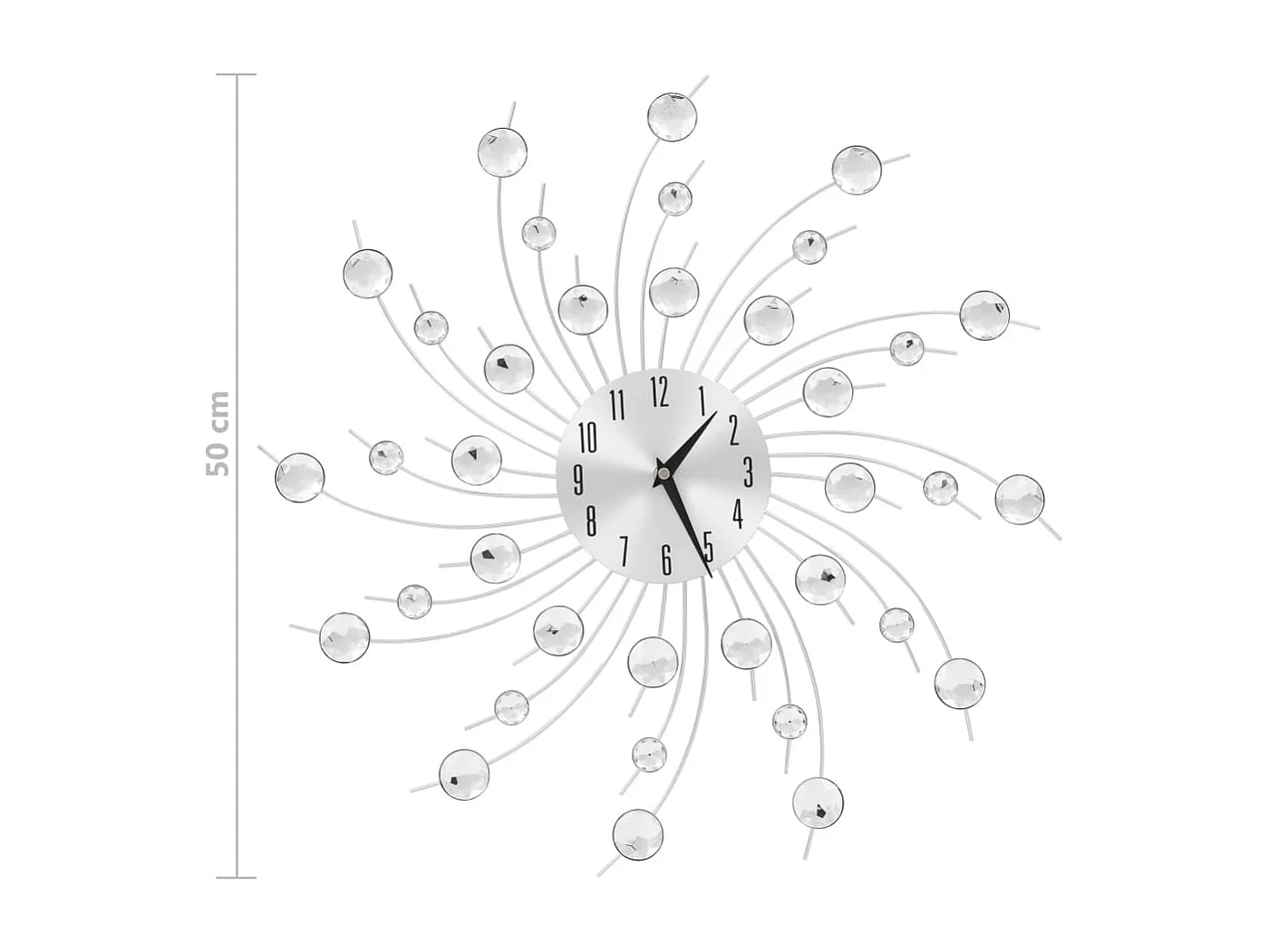 Wandklok met quartz uurwerk Modern design 50 cm