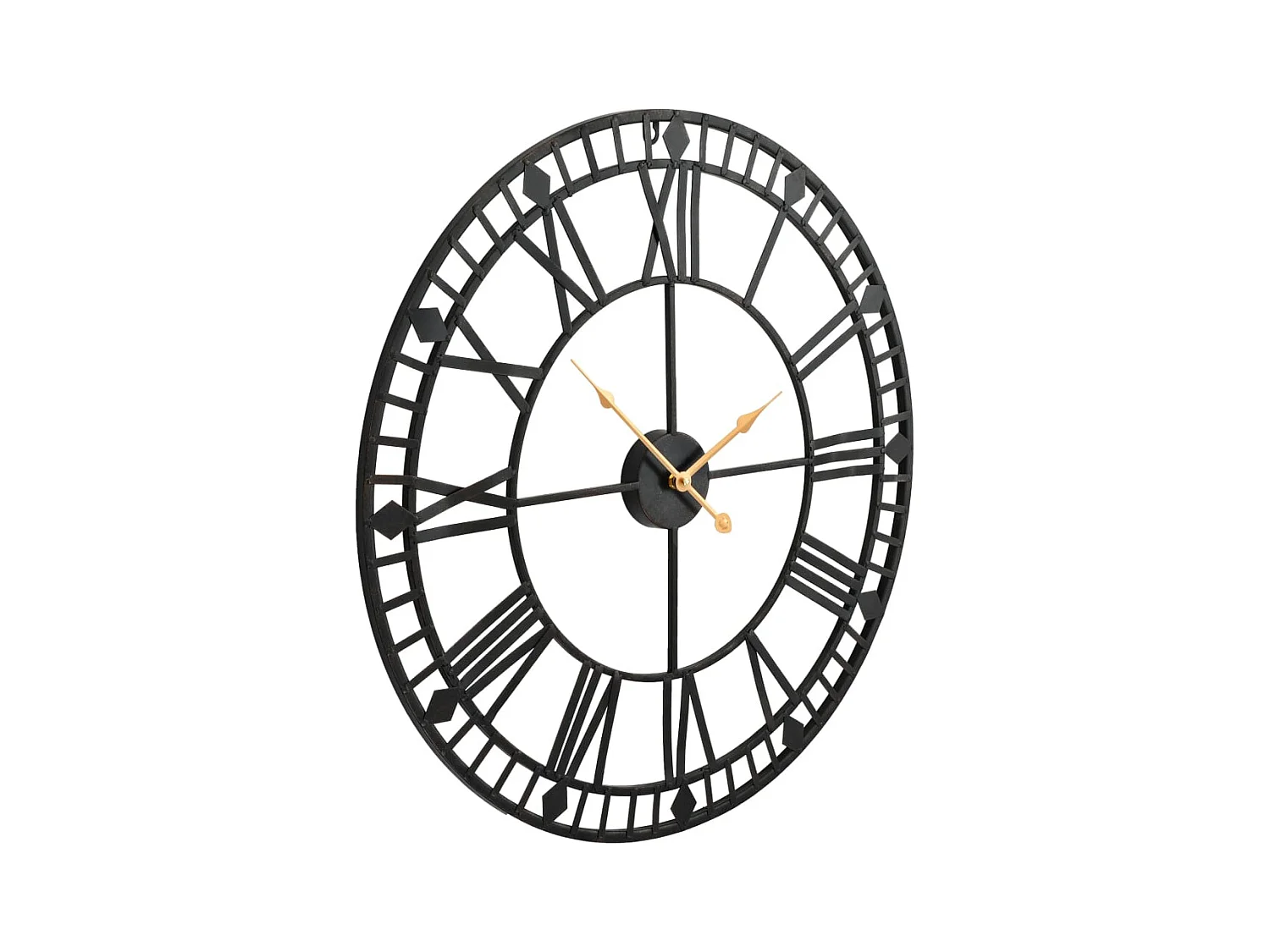 Vintage wandklok met quartz uurwerk Metaal 60 cm XXL