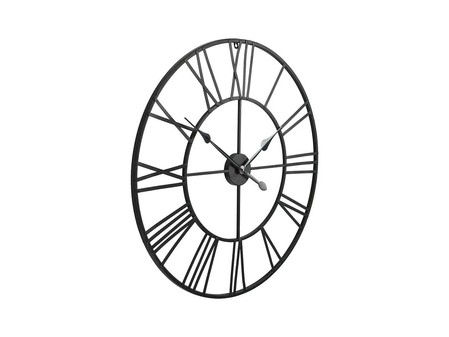 Vintage wandklok met quartz uurwerk Metaal 80 cm XXL