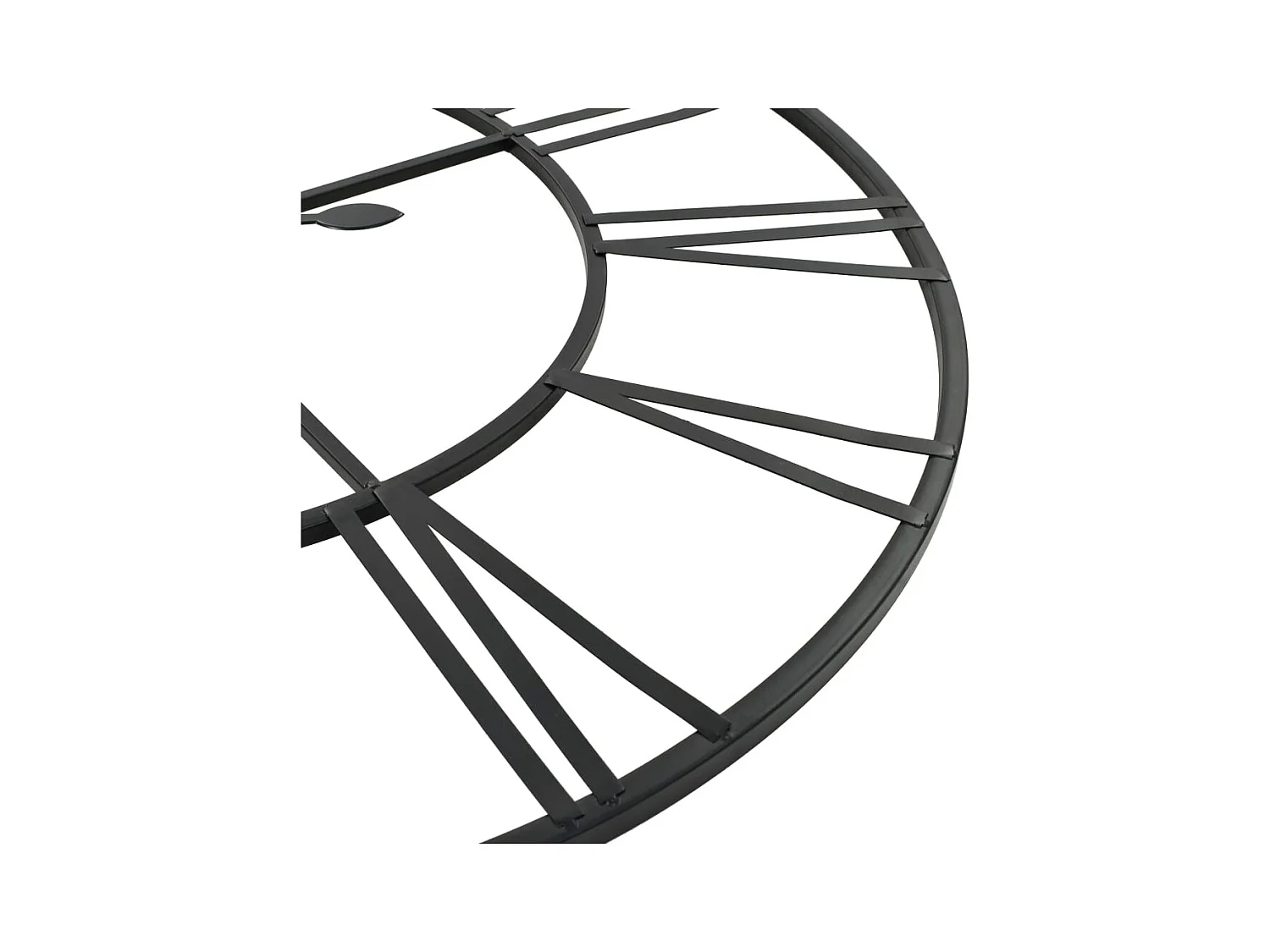 Vintage wandklok met quartz uurwerk Metaal 80 cm XXL