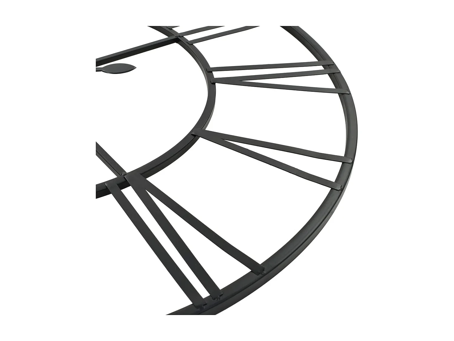 Horloge murale vintage avec mouvement à quartz Métal 80 cm XXL