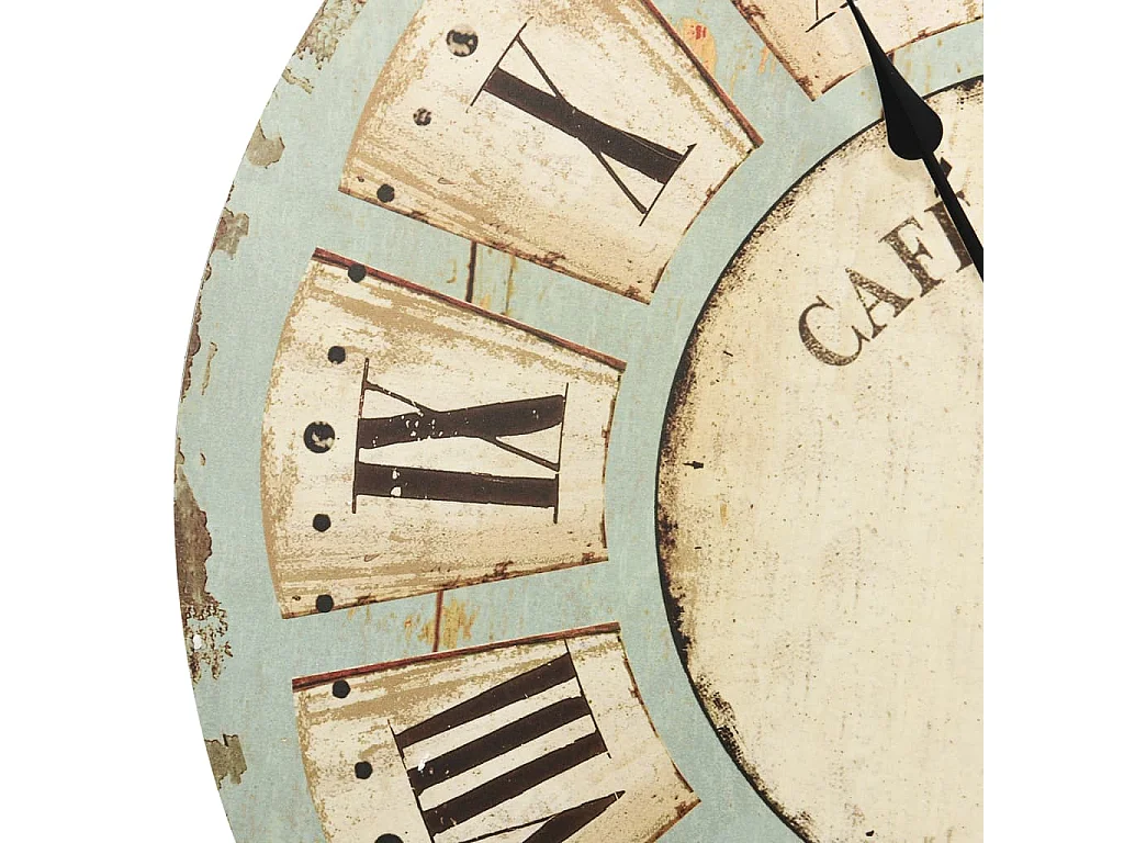 Horloge murale Multicolore 60 cm MDF