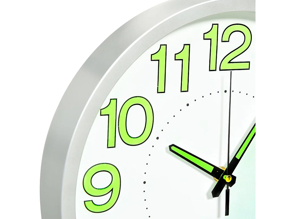 Reloj de pared luminoso blanco 30 cm