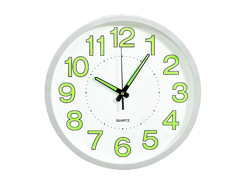 Horloge murale lumineuse Blanc 30 cm