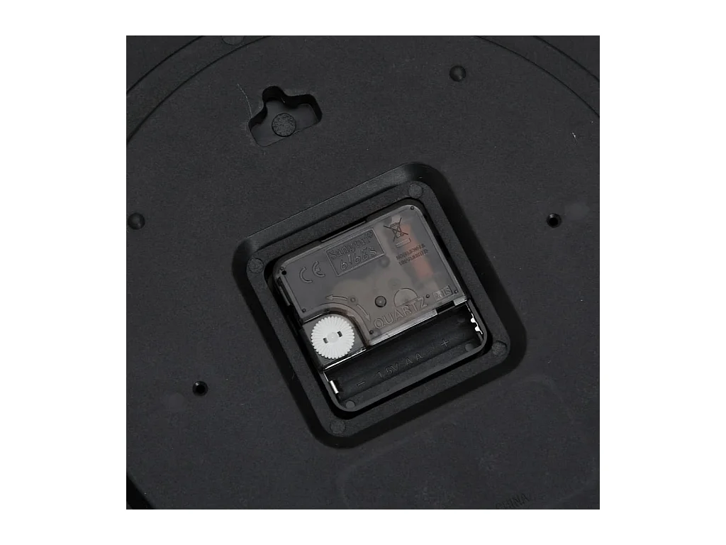 Roze wandklok Ø25,5 cm polystyreen en glas