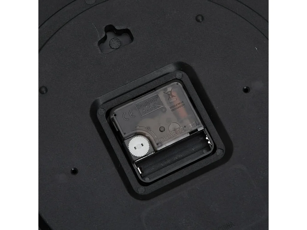 Reloj de pared rosa Ø25,5 cm poliestireno y cristal