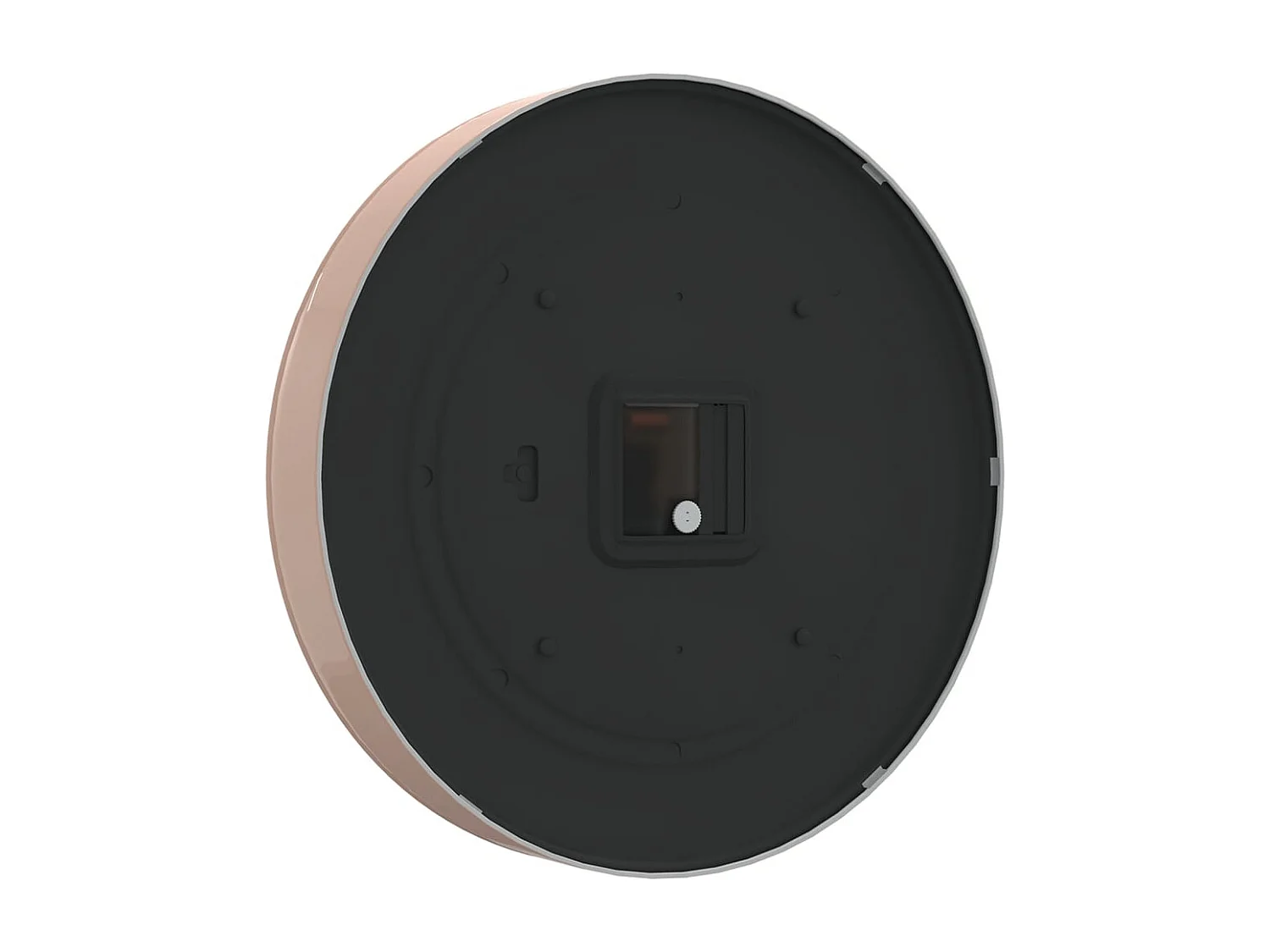 Reloj de pared dorado y blanco Ø29,5 cm poliestireno y cristal